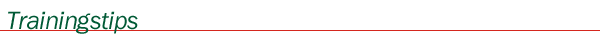 Trainingstips